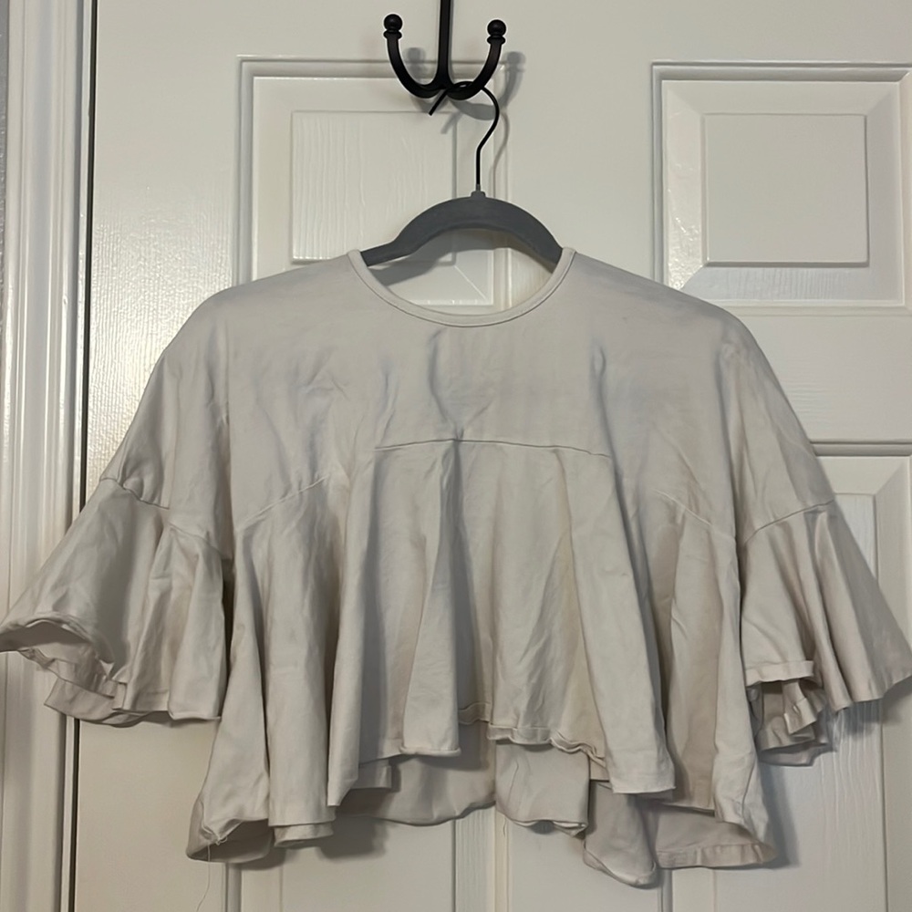 BLUSH white flowy small top